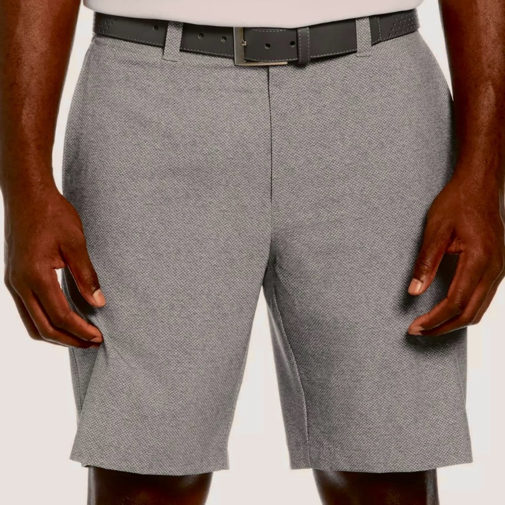 Callaway Golf Shorts Stretch Fit Gray Polka Dot Size 36